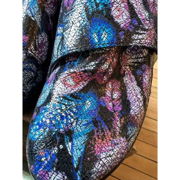 ALEGRIA Size 37 Lauryn LAU-885 Floral Loafer Comfort Shoes Purple Blue - Picture 7 of 7